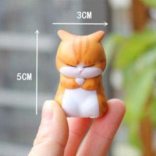 9 unids/set mascota gato 5 cm envejecido gato figura modelo juguetes Kawaii angustiado gatito gato figura Mini (9)