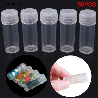 [Aredsky] 50Pcs Plastic Bottle Sample Jar 5g Small Barrel Vials Capsule Storage Container