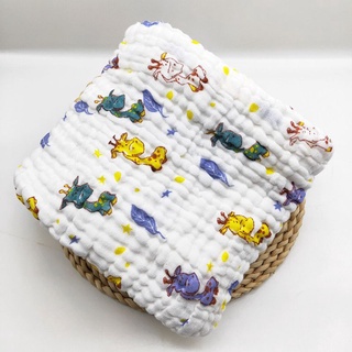 King 6 capas de paños de baño para bebé recién nacido impresos transpirables toalla de baño muselina toalla de albornoz envoltura manta regalos perfectos (3)