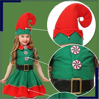 Disfraz de Halloween niños adultos navidad elfo disfraz padre-hijo disfraz suave Halloween Cosplay tela (1)