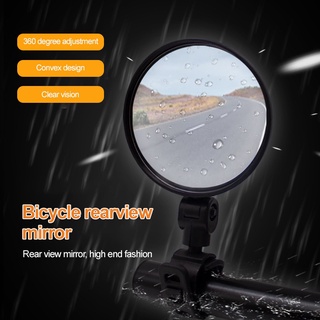 Ajustable bicicleta convexa espejo retrovisor MTB manillar de carretera espalda ojo ciclismo espejos de visión trasera bicicleta espejo herramienta de seguridad Universal espejo de bicicleta girar gran ángulo espejo retrovisor de bicicleta manillar de la
