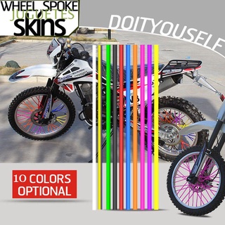 juguetes 36pcs es rueda radio envolturas protector de bicicleta llantas pieles nueva motocicleta decoración guardia motocross cubre/multicolor