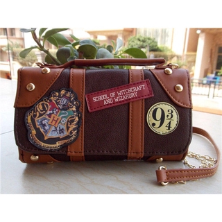 Harry Potter niña/mujer cartera Hogwarts PU escuela insignia cartera mano Satche bolso paquete de regalo