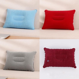 Pvc flocado inflable almohada en forma de U almohada cómoda viaje inflable y aire suave dormir U0M5