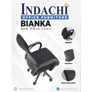 Silla de oficina/silla de trabajo personal ergonómico Indachi Bianka (modelo neto y cómodo) (2)