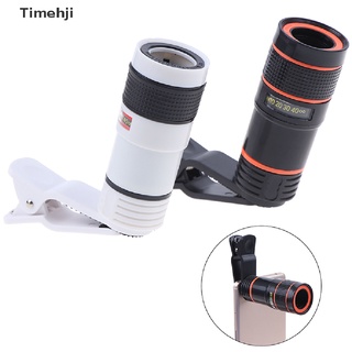 timehji 8x lente de zoom óptico telescopio telefoto clip encendido para celular móvil cámara mx