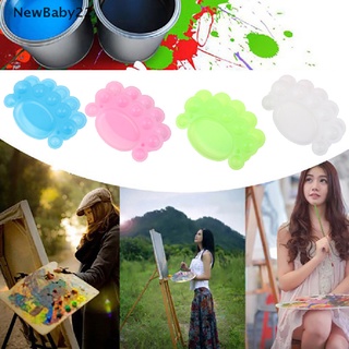 (hotsale) 2 pzs paleta de plástico en forma de huella/paleta de colores para pintar arte/herramienta {bigsale} (8)