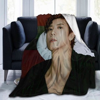 Kpop 2PM Jang WooYoung manta de sofá personalizada Ultra suave y cálida mantas para sofá/cama/exterior (127x102cm/ 153x127cm/ 204x153 cm)