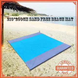 Alfombra de playa libre de arena de 2 m al aire libre de Picnic manta de colchón sin arena + bolsa