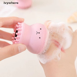 ivywhere cepillo de limpieza facial de silicona caliente en forma de pulpo limpiador de poros suave cepillo de masaje mx