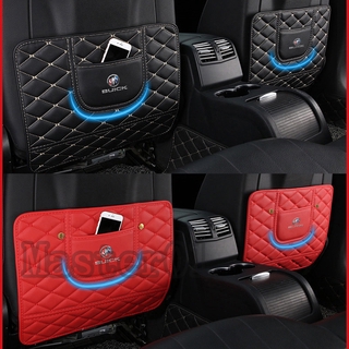1 par Buick RegalGS Lacrosse Envision Allure asiento de coche espalda fila Protector cubierta Anti-Kick almohadilla Anti-niño-Kick Mat bolsa de almacenamiento decoración (1)