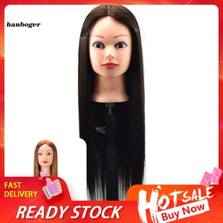 Han_ Salon Wig Woman Head Mannequin Hair Practice Dressing Braiding Training Tool