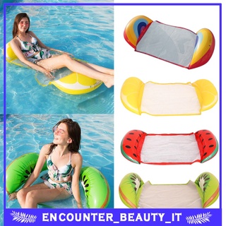 hamaca flotante de piscina, tumbona de hamaca de agua, cómoda inflable flotante piscinas salón cama, para adultos