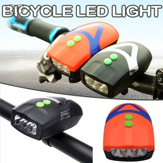 2 En 1 Bicicleta Luz Delantera Cuerno 3 LED Impermeable 3 Modos De Iluminación 80db Para Todas Las Bicicletas De Montaña Y Carretera