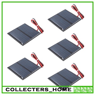 5pcs diy mini panel solar pequeño módulo de célula cargador para cable de lámpara de calle