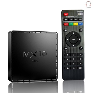 [In Stock] MX10 Mini Android 10.0 Smart TV Box Allwinner H616 UHD 4K Media Player 6K HDR H.265 VP9 4GB / 32GB 2.4G & 5G WiFi BT4.2 1