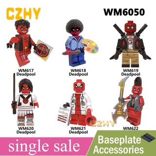 Deadpool Lego Minifigures Super Heroes Building Blocks Model Bricks Sets Toys for Children WM6050