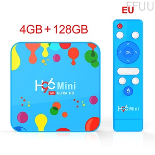 [ffuu] H96 Mini TV Box 6K Ultra HD Smart Network Player H6 Quad-core 4G 128G reemplazo para Andriod enchufe de la ue