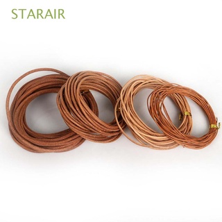 STARAIR Moda F. Cuerda de cuero Hecho. Producción de joyas Cuero Natural color Diámetro: 1 / 1,5 / 2 / 3 mm Cinco metros. Cuerda Accesorios Collar Hallazgos de joyas