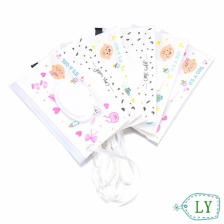 Ly Baby servilletas caja de almacenamiento fácil de llevar bolsa cosmética toallitas húmedas bolsa de papel Clamshell suministros de limpieza Snap correa toallitas caso