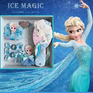 Disney Frozen peine princesa Anna Elsa figura de acción antiestático cuidado del cabello cepillo