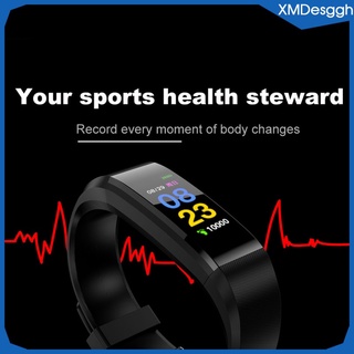 [esggh] id 115 plus smart watch pulsera deportiva fitness tracker monitor de frecuencia cardíaca