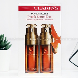 French Clarins Clarins Double Extract revitalizante Repair Essence doble botella esencia de dos piezas juego de 50 ml2 juego de botellas 2 (1)