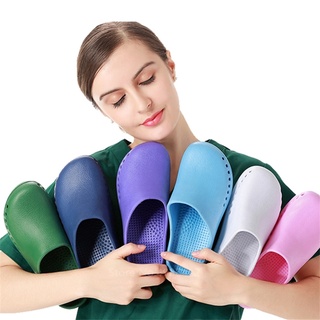 Medical Shoes Solid Hospital Nurse Doctor Operating Surgical Scrub Slippers