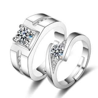 Anillo de boda ajustable de lujo para hombre y mujer/anillo de boda ajustable de plata esterlina 925/anillo de apertura ajustable/joyería Bijoux de compromiso