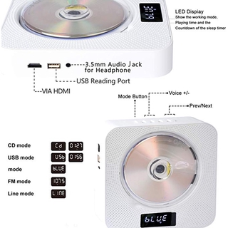 Reproductor de CD montado en la pared DVD en casa DVD reproductor de DVD de alta definición educación prenatal máquinas de educación temprana (7)