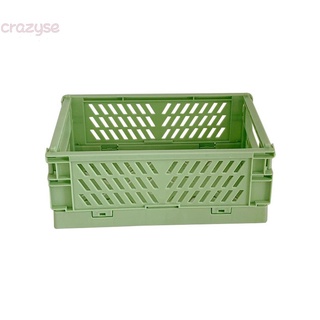 1 pza Mini caja de almacenamiento de plástico plegable para escritorio/cesta de almacenamiento colorida (4)