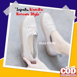 Zapatos de mujer importados zapatilla de deporte plana Ballet de las mujeres de importación Ji-a JIA estilo coreano deslizamiento en zapatos de trabajo suave último Casual Snoopy