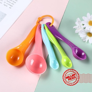 Kitchen Baking Tools 5-piece Set Of Colored Measuring Spoons Combination Measuring Spoons Set V6K5
