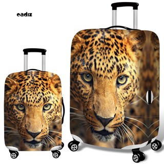 CAD_3D Leopard Print - funda protectora elástica de viaje para maleta de equipaje de 18 a 28 pulgadas