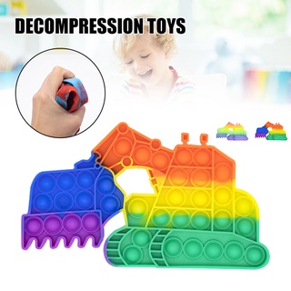 creativo excavadora descompresión juguete de silicona empuje burbuja fidget juguete de pensamiento de entrenamiento juego de rompecabezas para niños