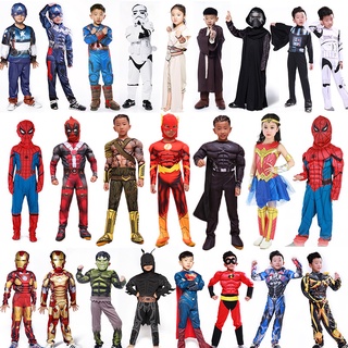 stock spiderman superman batman zorro baju niños niño niña cosplay traje de halloween fiesta superhéroe cosplay disfraz