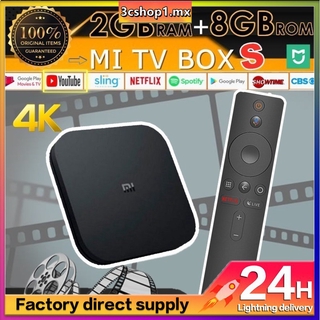 Alta calidadxiaomi Mi Mijia Youpin MiBox S 4K TV Stick Wifi inalámbrico hogar inteligente HDR Android TV Box Google Assistant