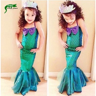 Material De Protección Ambiental | Rs-Juego Infantil Ariel La Sirenita Princesa Disfraz Para Fiesta/Cosplay K