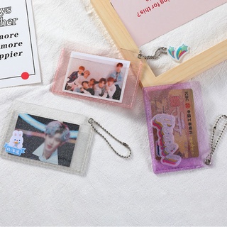 hom transparente mujeres pvc jelly bag mini money wallet bus tarjeta de crédito titular (7)