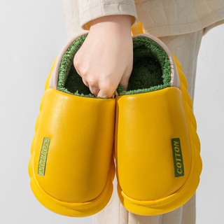Moda Invierno Exterior Desgaste De Suela Gruesa Zapatos De Algodón Hombres Mujeres Parejas Interior Al Aire Libre Hogar Impermeable Caliente