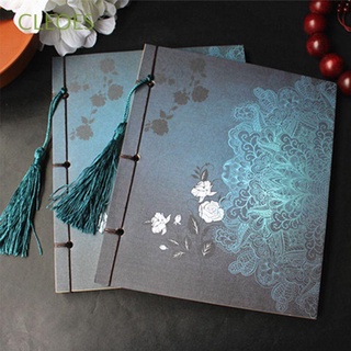 CLEOES Creative Notebook Vintage Notepad Journal Thread-bound Book Kraft Paper Thick Sketchbook Chinese Style Sketch Blank