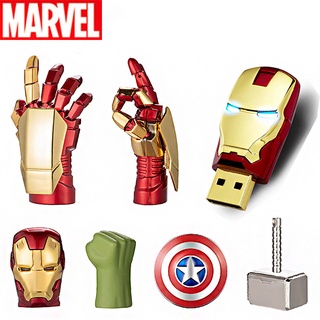 Marvel Iron Man Capitán América USB Flash Drive 128GB 64GB 32GB 16GB 8GB Pen Para Android/Tablet/PC 2.0 Pendrive