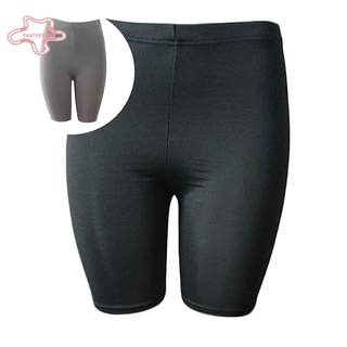 pantherpink Women Solid Color High Waist Shorts Stretchy Seamless Slim Cycling Yoga Pants