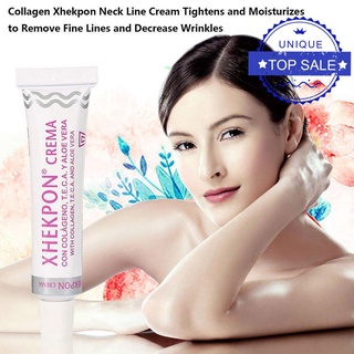 Xhekpon Collagen Neck Cream Anti Aging Whitening Firming Skin Wrinkle Cream L0O6
