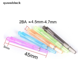 quweblack 6pcs 5 colores ejes de dardos de nailon accesorios de dardos 45 mm con anillo o 2ba rosca mx