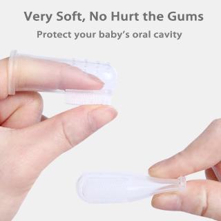 2pcs cepillo De dientes para bebés Mordedor limpieza De dientes limpieza De silicón cuidado De los dientes (3)