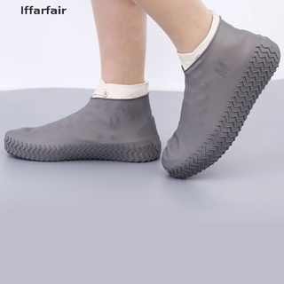 [iffarfair] botas impermeables cubierta de zapatos de silicona material unisex zapatos protectores botas de lluvia.