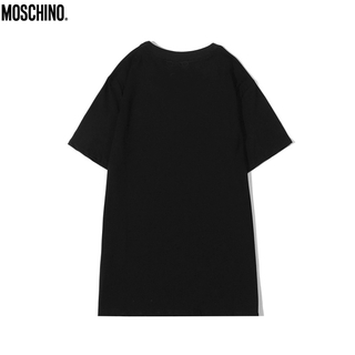 Original Moschino camisetas 2021 verano nuevo lindo oso de alta densidad bordado de algodón todo-partido de manga corta T-shirt mujeres (9)
