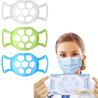 ❀Mi✦3/6 soportes plegables para máscara facial, adultos 3D, reutilizables, lavables, marco de soporte interior
