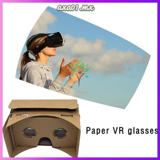 prometion diy 3d gafas de realidad virtual hardboard para cartón gafas 3d realidad virtual para smartphone inmersivo estéreo